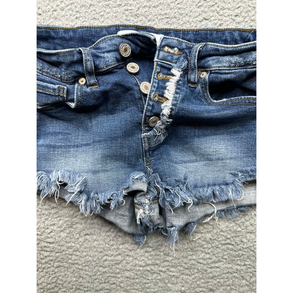 KanCan buttonfly short shorts denim sz small - Picture 8 of 9
